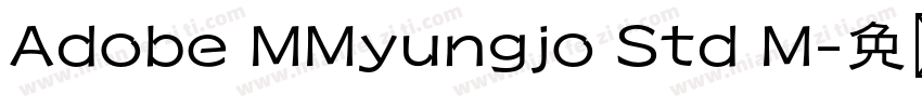 Adobe MMyungjo Std M字体转换
